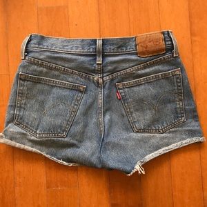 Vintage cut off Levi denim shorts